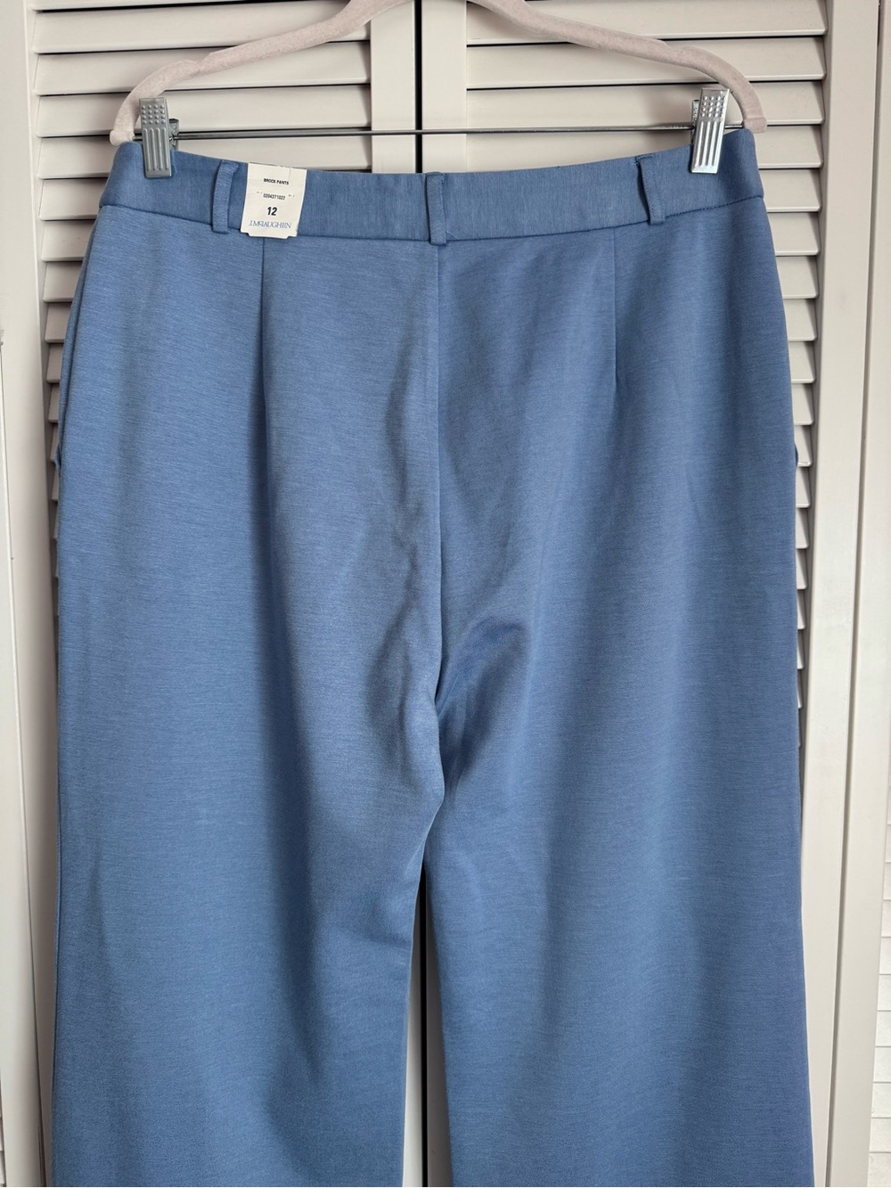 J. McLaughlin Brock Bainbridge Cloth High-Rise Straight Leg Pants Blue NWT - Picture 6 of 8